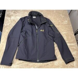 Jack Wolfskin Jacket Women’s XLSoft Shell Black Water Resistant Storm lock